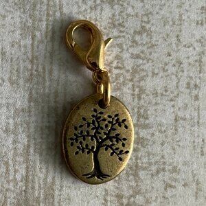 Origami Owl Gold Small Tree of Life Life Is a Gift Charm